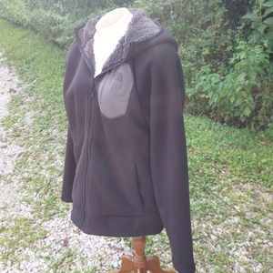 Black Men's North Face Cosmos Hooded Full Zip Fleece Jacket